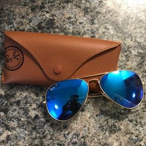Blue ray-ban aviators (WILLING TO NEGOTIATE $$)